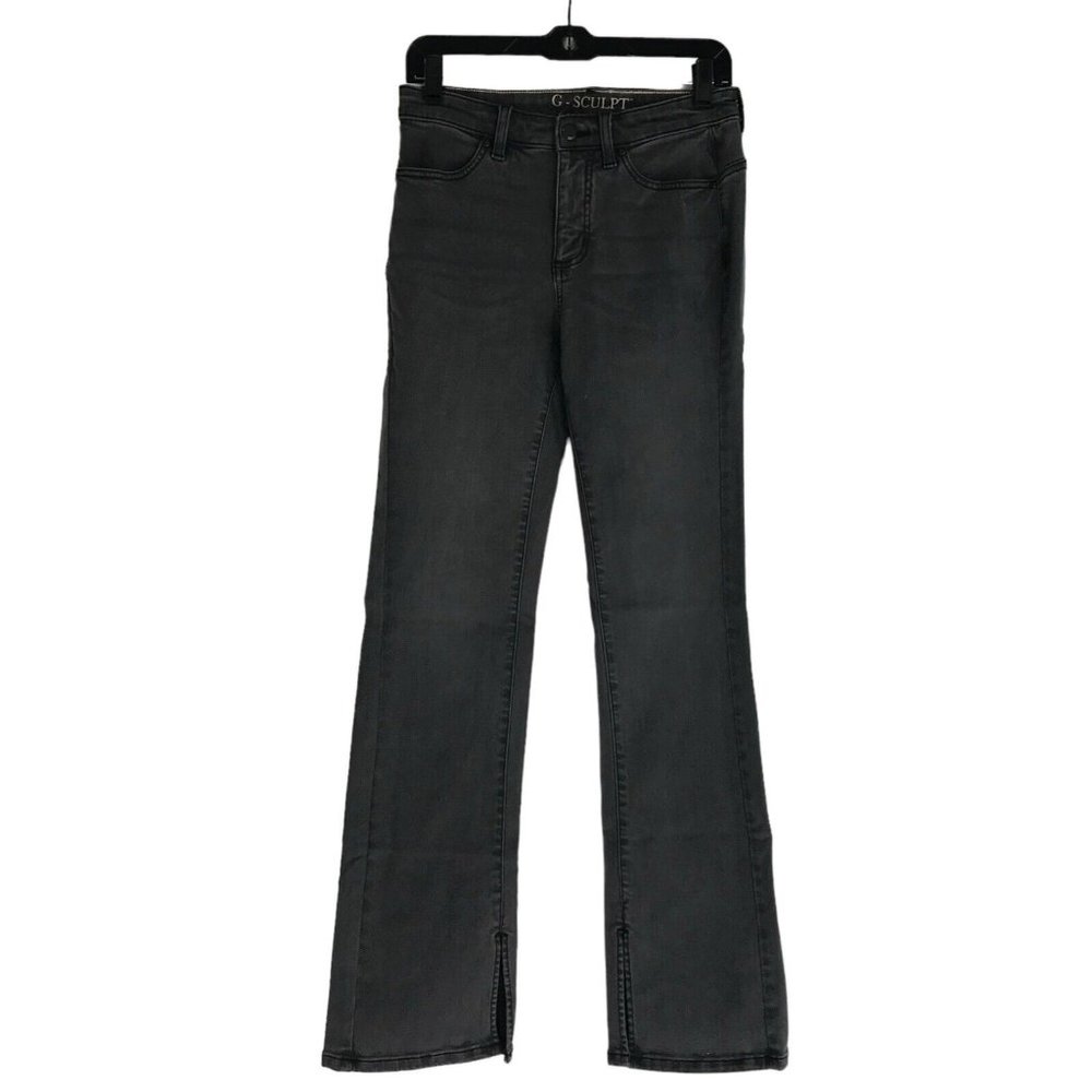 G BY GIULIANA Jeans Womens Size‎ 6 Lycra Slit Boot-Cut Valley Grey Wash Stretch